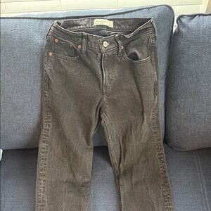 Abercrombie & Fitch Dark Gray Women's Straight Leg Jeans